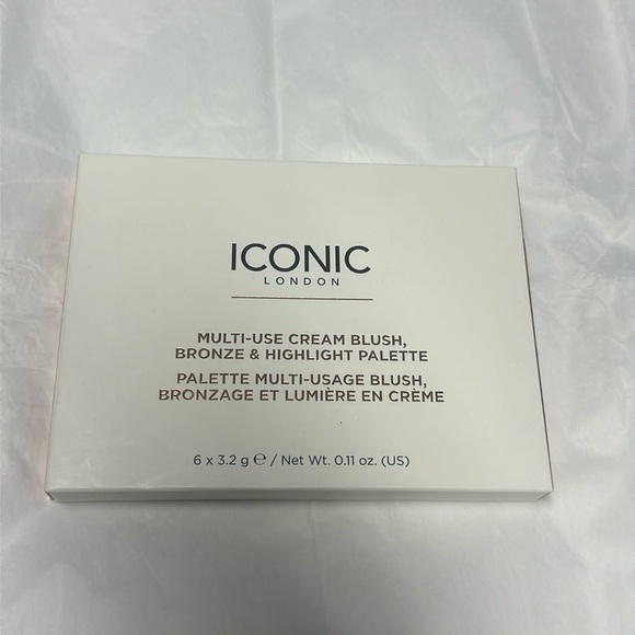 NEW Iconic London Multi Use Cream Blush Bronze & Highlight Palette - Picture 2 of 7